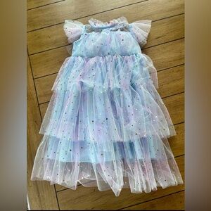 Tiered Star Tulle Dress, Size 3T